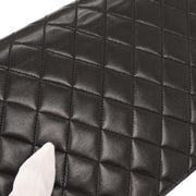 Chanel Black Lambskin Turnlock Medium Half Flap Shoulder Bag 196008