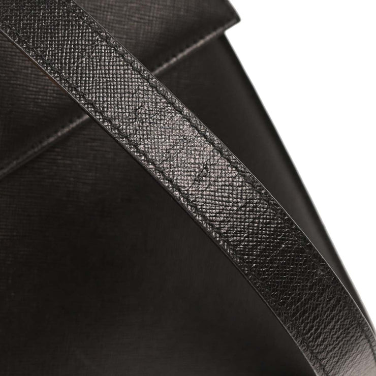 Salvatore Ferragamo Black Gancini 2way Handbag AF-21 2181 196010