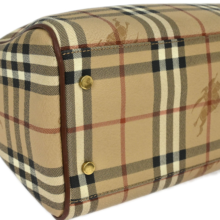 Burberry Beige PVC House Check Handbag 196023