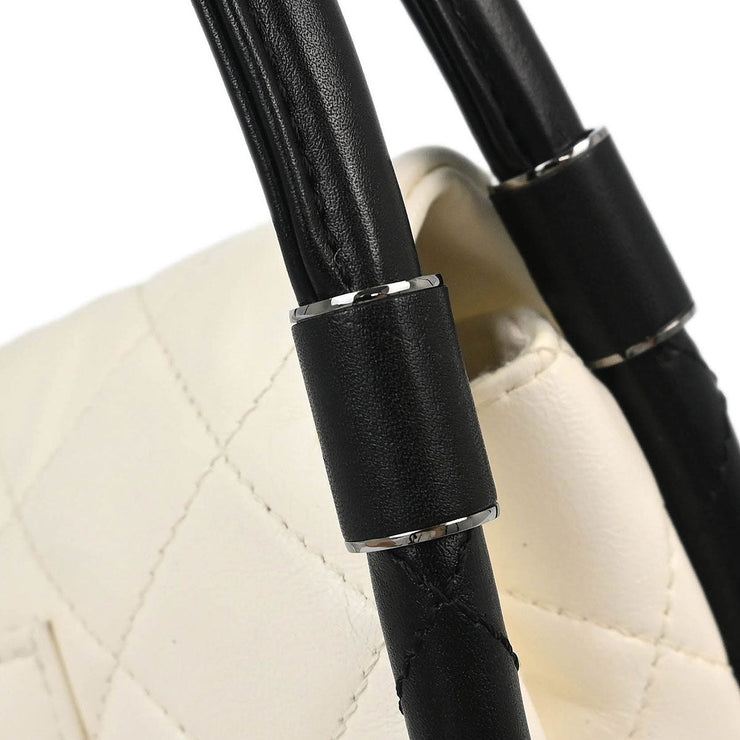 Chanel White Lambskin Hula Hoop Medium Handbag 196031