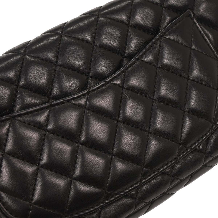 Chanel Black Lambskin Valentine East West Shoulder Bag 196036