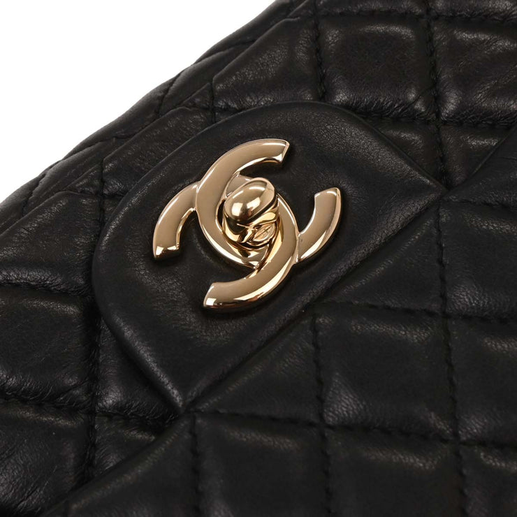 Chanel Black Lambskin Valentine East West Shoulder Bag 196036