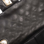 Chanel Black Lambskin Valentine East West Shoulder Bag 196036