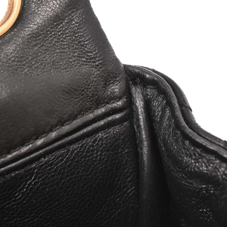 Chanel Black Lambskin Valentine East West Shoulder Bag 196036