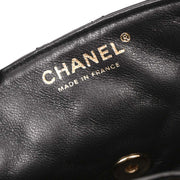 Chanel Black Lambskin Valentine East West Shoulder Bag 196036