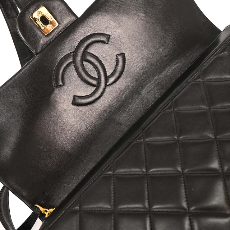 Chanel Black Lambskin Backpack 196037