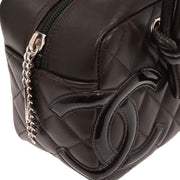 Chanel Brown Calfskin Cambon Ligne Bowling Bag 196038