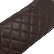 Chanel Brown Calfskin Cambon Ligne Bowling Bag 196038
