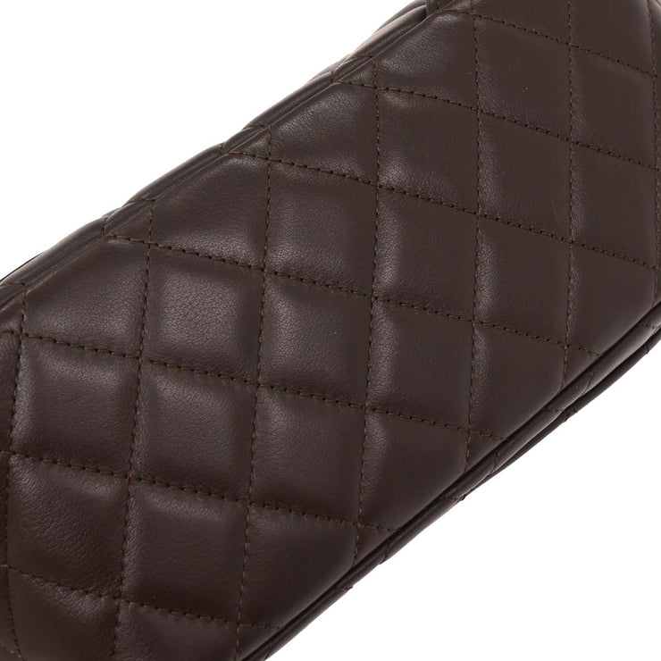 Chanel Brown Calfskin Cambon Ligne Bowling Bag 196038