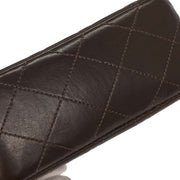 Chanel Brown Lambskin Top Handle Handbag 196039