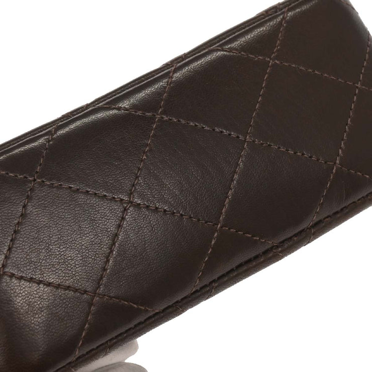 Chanel Brown Lambskin Top Handle Handbag 196039