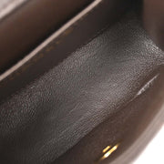 Chanel Brown Lambskin Top Handle Handbag 196039
