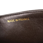 Chanel Brown Lambskin Top Handle Handbag 196039