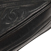 Chanel Black Calfskin Bias Stitch Camera Bag Mini 196045