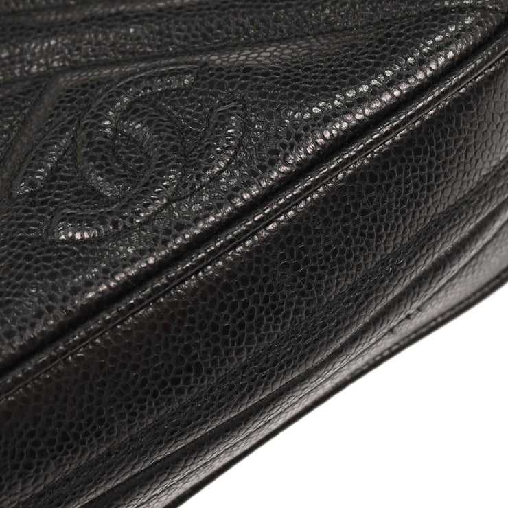 Chanel Black Calfskin Bias Stitch Camera Bag Mini 196045