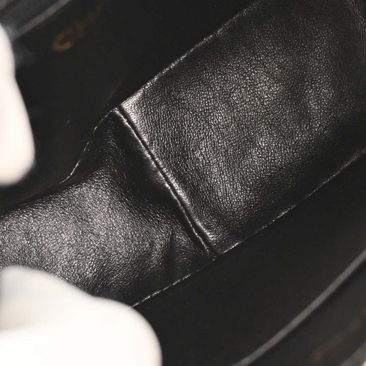Chanel Black Calfskin Bias Stitch Camera Bag Mini 196045