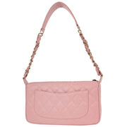 Chanel Pink Calfskin Shoulder Bag 196046