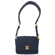 Chanel Blue Denim Straight Flap Shoulder Bag 196048