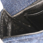 Chanel Blue Denim Straight Flap Shoulder Bag 196048