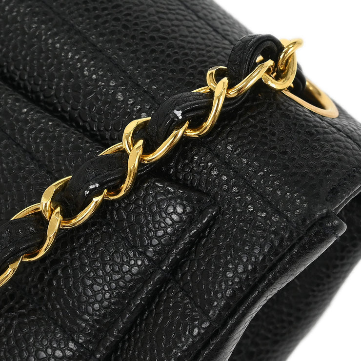 Chanel Black Calfskin Mini Classic Square Flap Bag 17 196051