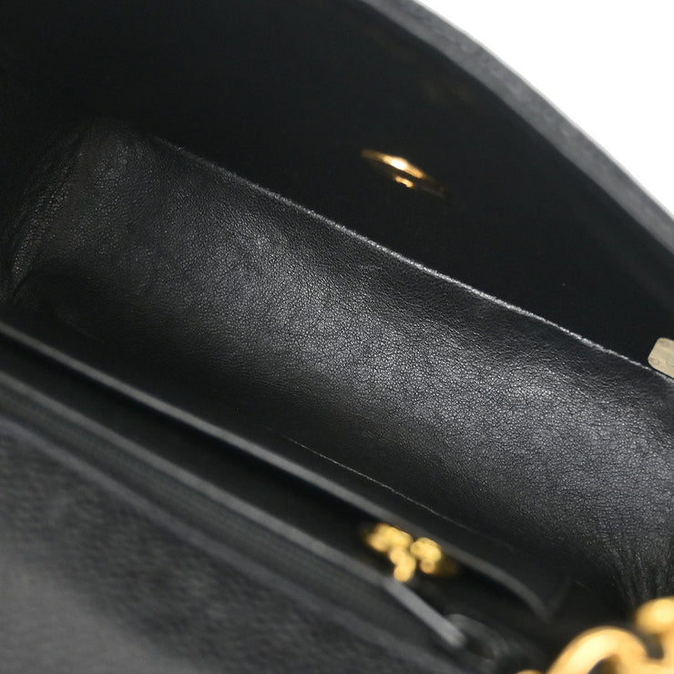 Chanel Black Calfskin Mini Classic Square Flap Bag 17 196051