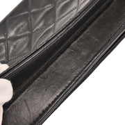 Chanel Black Lambskin Turnlock Mini Full Flap Shoulder Bag 196056