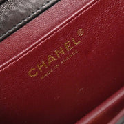 Chanel Black Lambskin Turnlock Mini Full Flap Shoulder Bag 196056