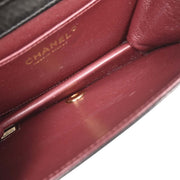 Chanel Black Lambskin Turnlock Mini Full Flap Shoulder Bag 196056