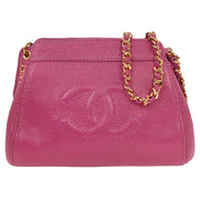 Chanel Pink Calfskin Shoulder Bag 196058