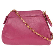 Chanel Pink Calfskin Shoulder Bag 196058