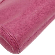 Chanel Pink Calfskin Shoulder Bag 196058