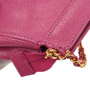 Chanel Pink Calfskin Shoulder Bag 196058