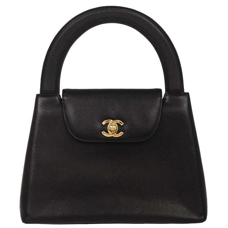 Chanel Black Calfskin Handbag 196062