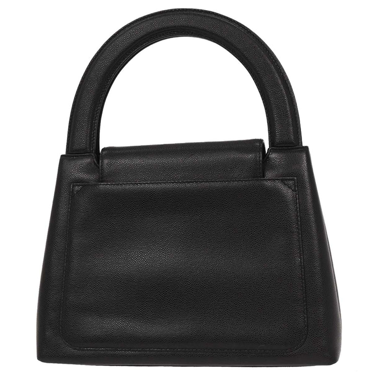 Chanel Black Calfskin Handbag 196062