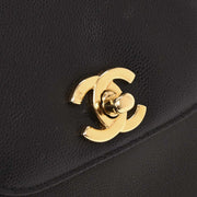 Chanel Black Calfskin Handbag 196062
