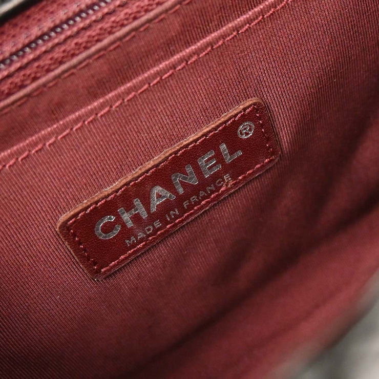 Chanel Black Patent Leather Secret Label Single Flap Shoulder Bag 196064