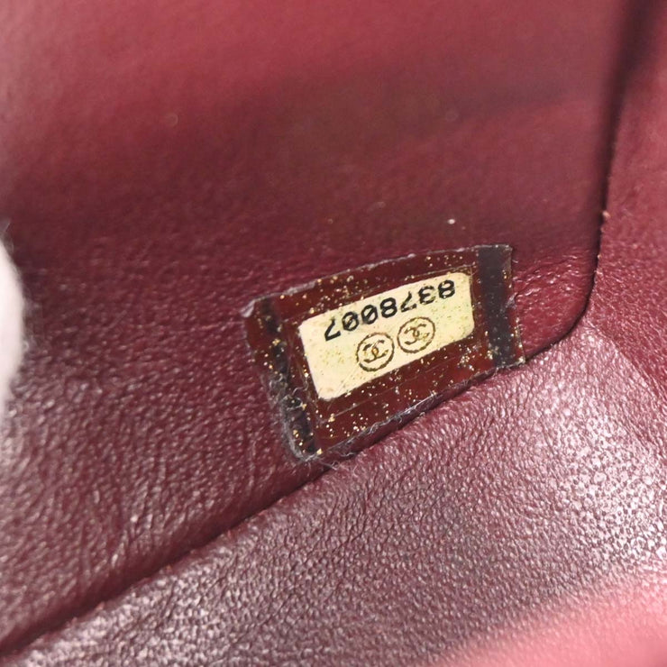 Chanel Black Lambskin Mini Classic Square Flap Shoulder Bag 17 196065