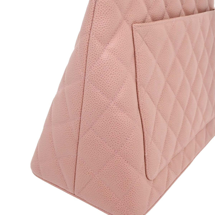 Chanel Pink Calfskin Medallion Tote Handbag 196069