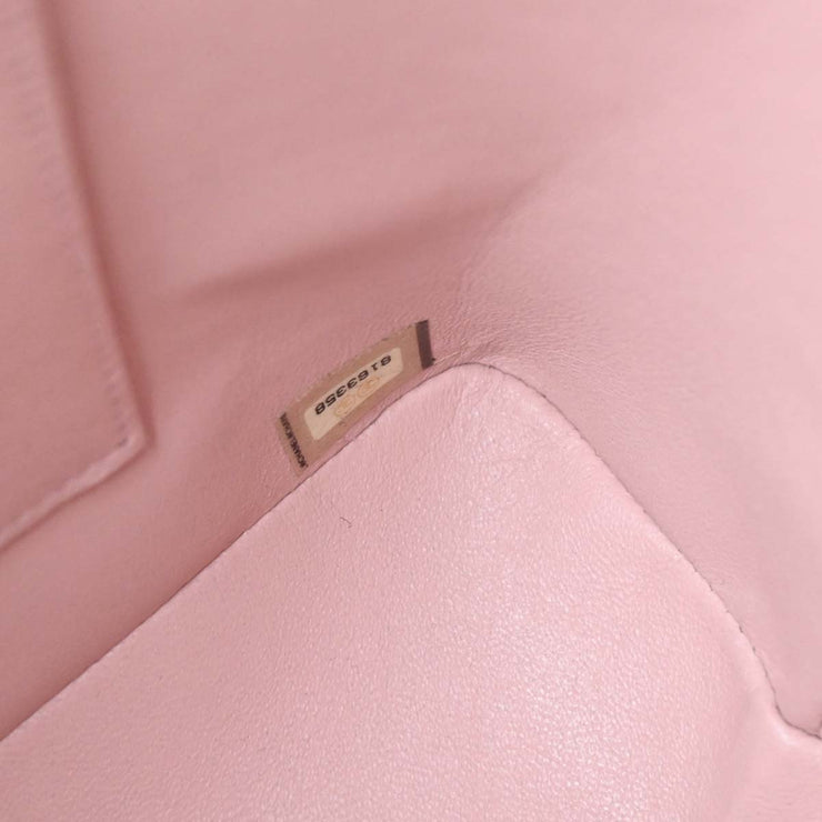 Chanel Pink Calfskin Medallion Tote Handbag 196069