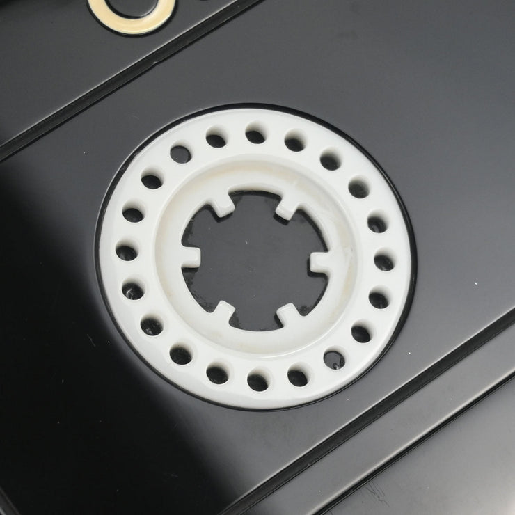 Chanel Black Acrylic Cassette Tape Clutch Bag 04P 196074