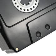 Chanel Black Acrylic Cassette Tape Clutch Bag 04P 196074