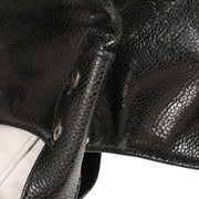 Chanel Black Calfskin Mademoiselle Lock Tote Handbag 196076