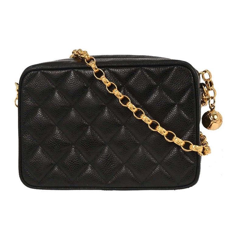 Chanel Black Calfskin Camera Bag Mini 196077