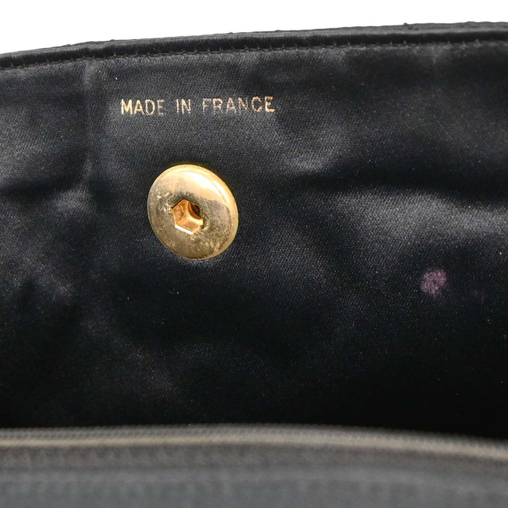 Chanel Black Satin Handbag 196078