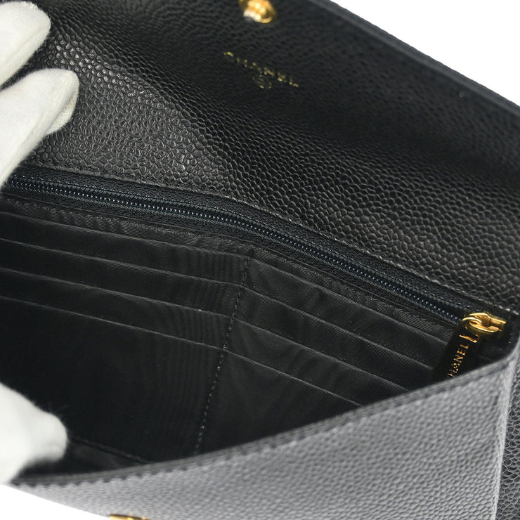 Chanel Black Calfskin Wallet 196083