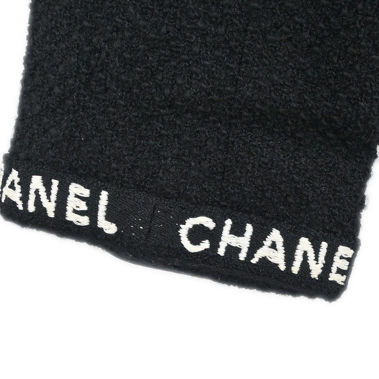 Chanel Single Breasted Jacket Black 95A #38 196086