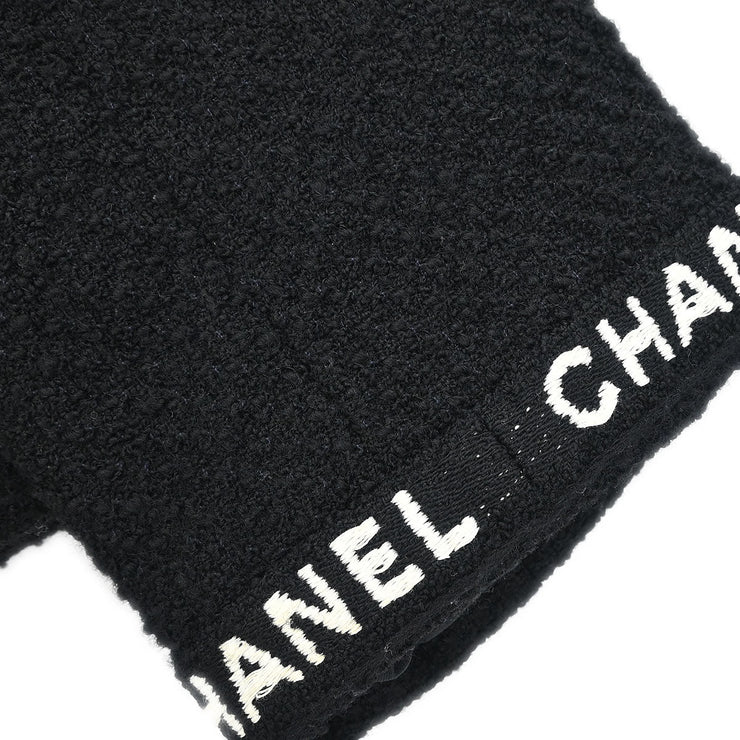 Chanel Single Breasted Jacket Black 95A #38 196086
