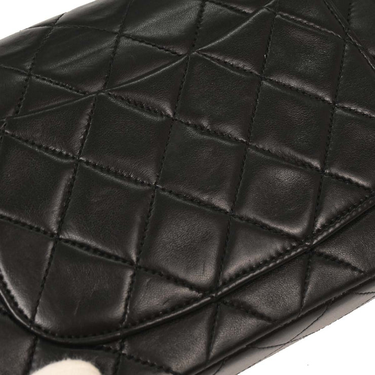 Chanel Black Lambskin Mini Classic Square Flap Shoulder Bag 17 196090