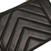 Chanel Black Lambskin Chevron Shoulder Bag 196091
