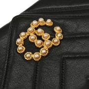Chanel Black Lambskin Chevron Shoulder Bag 196091